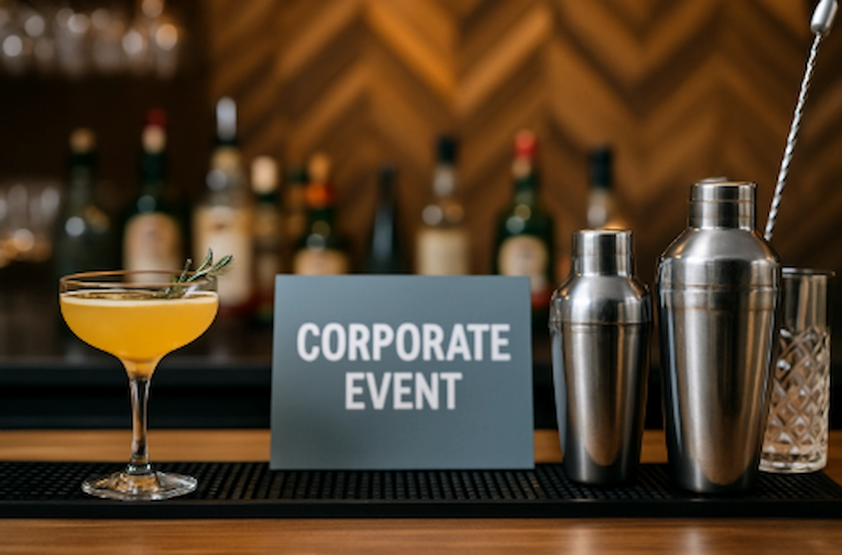Corporate event cocktail service